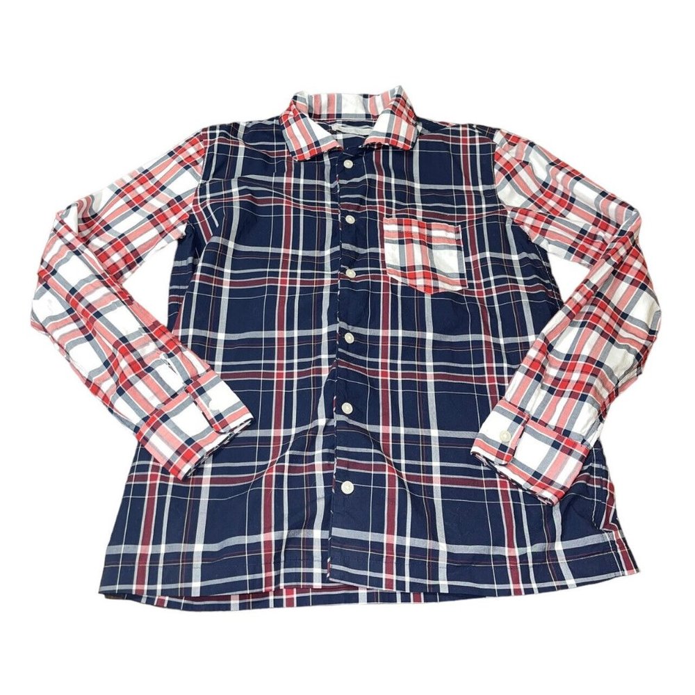 OUTERKNOWN Women's XS-Small Button Up Oversized Plaid Shirt 100% Organic Cotton